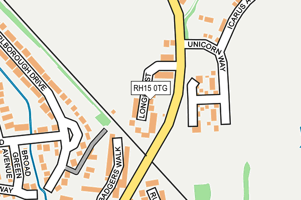 RH15 0TG map - OS OpenMap – Local (Ordnance Survey)