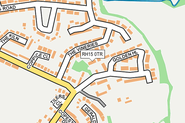 RH15 0TR map - OS OpenMap – Local (Ordnance Survey)