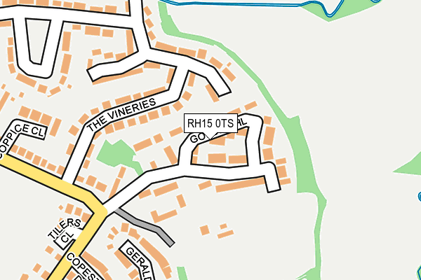 RH15 0TS map - OS OpenMap – Local (Ordnance Survey)