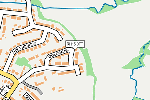 RH15 0TT map - OS OpenMap – Local (Ordnance Survey)