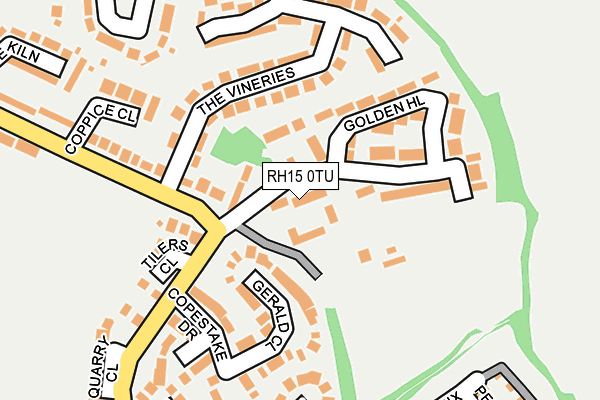 RH15 0TU map - OS OpenMap – Local (Ordnance Survey)