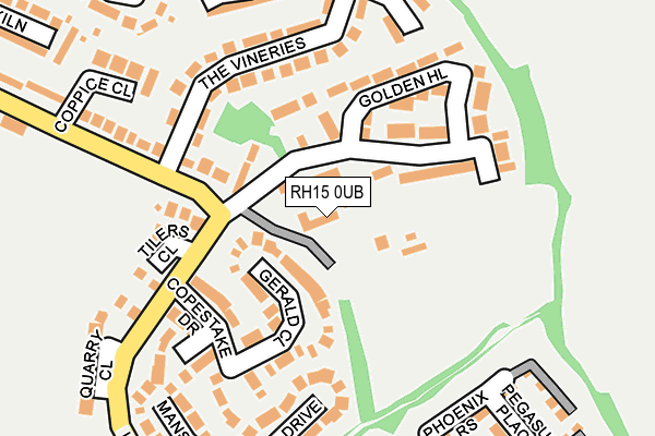 RH15 0UB map - OS OpenMap – Local (Ordnance Survey)