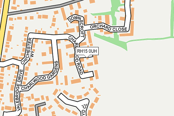 RH15 0UH map - OS OpenMap – Local (Ordnance Survey)