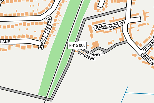 RH15 0UJ map - OS OpenMap – Local (Ordnance Survey)