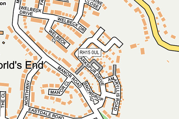 RH15 0UL map - OS OpenMap – Local (Ordnance Survey)