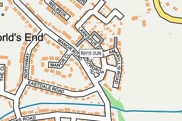 RH15 0UN map - OS OpenMap – Local (Ordnance Survey)