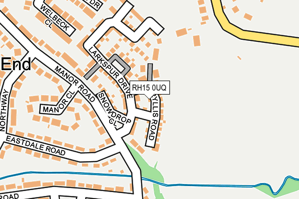 RH15 0UQ map - OS OpenMap – Local (Ordnance Survey)