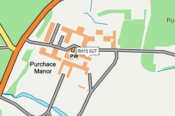 RH15 0UT map - OS OpenMap – Local (Ordnance Survey)