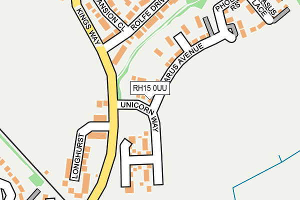 RH15 0UU map - OS OpenMap – Local (Ordnance Survey)