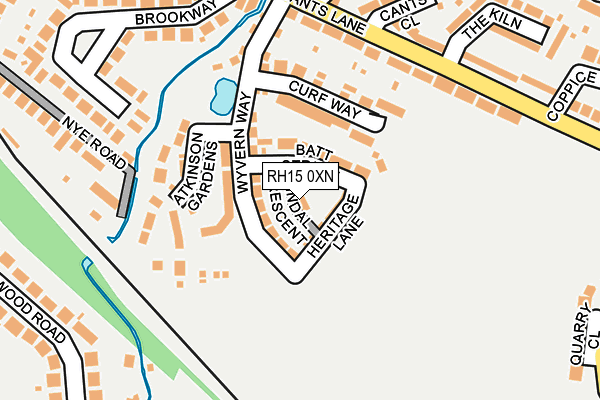 RH15 0XN map - OS OpenMap – Local (Ordnance Survey)