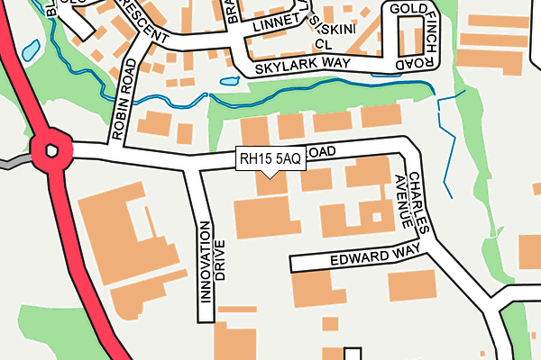 RH15 5AQ map - OS OpenMap – Local (Ordnance Survey)