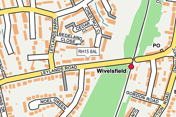 RH15 8AL map - OS OpenMap – Local (Ordnance Survey)