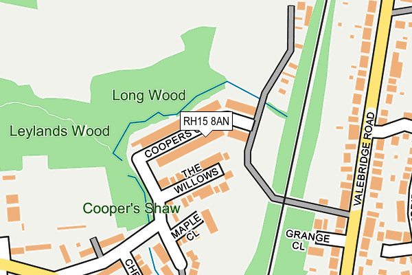 RH15 8AN map - OS OpenMap – Local (Ordnance Survey)