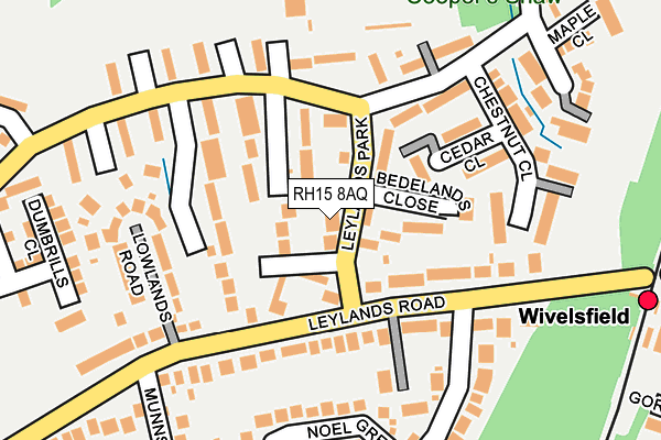 RH15 8AQ map - OS OpenMap – Local (Ordnance Survey)