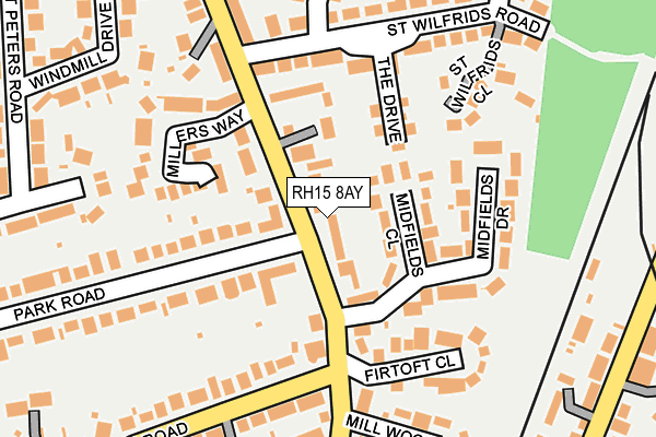 RH15 8AY map - OS OpenMap – Local (Ordnance Survey)