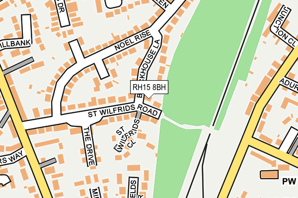 RH15 8BH map - OS OpenMap – Local (Ordnance Survey)