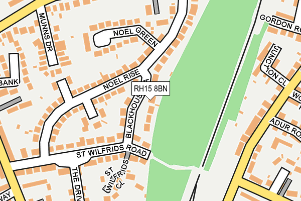 RH15 8BN map - OS OpenMap – Local (Ordnance Survey)