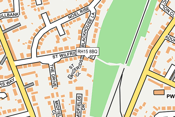 RH15 8BQ map - OS OpenMap – Local (Ordnance Survey)