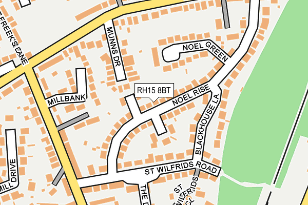 RH15 8BT map - OS OpenMap – Local (Ordnance Survey)