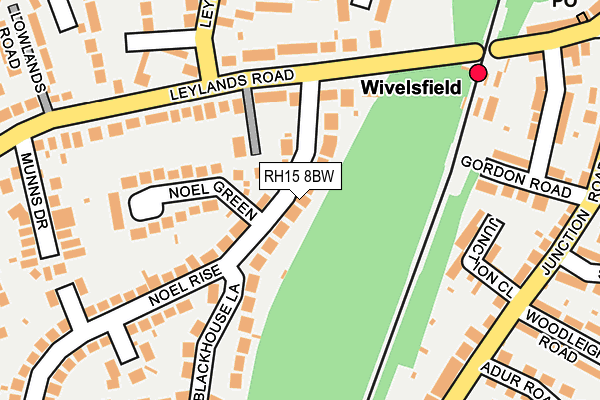 RH15 8BW map - OS OpenMap – Local (Ordnance Survey)
