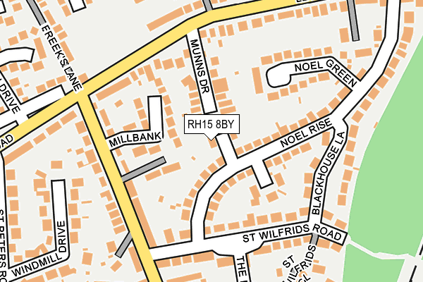 RH15 8BY map - OS OpenMap – Local (Ordnance Survey)