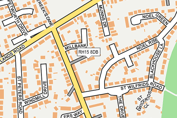 RH15 8DB map - OS OpenMap – Local (Ordnance Survey)