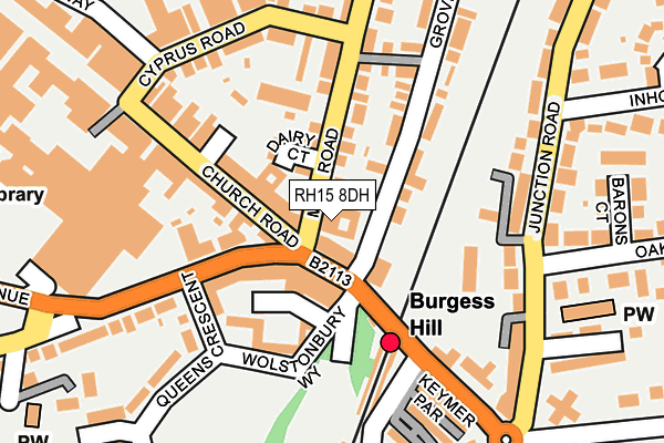 RH15 8DH map - OS OpenMap – Local (Ordnance Survey)