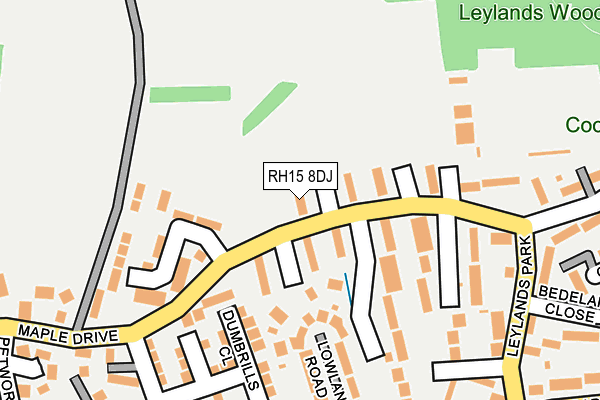 RH15 8DJ map - OS OpenMap – Local (Ordnance Survey)