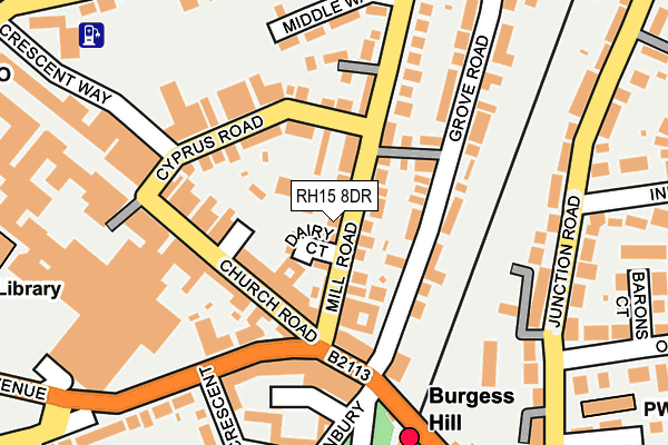 RH15 8DR map - OS OpenMap – Local (Ordnance Survey)