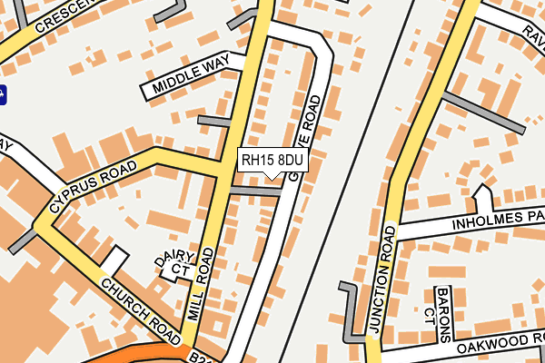 RH15 8DU map - OS OpenMap – Local (Ordnance Survey)