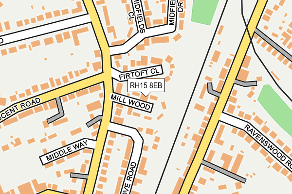 RH15 8EB map - OS OpenMap – Local (Ordnance Survey)