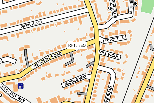 RH15 8EQ map - OS OpenMap – Local (Ordnance Survey)