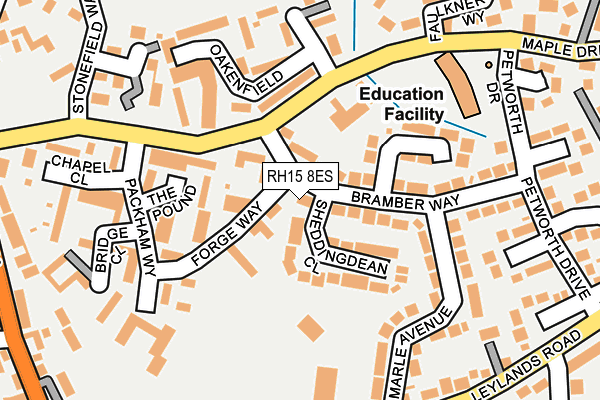 RH15 8ES map - OS OpenMap – Local (Ordnance Survey)