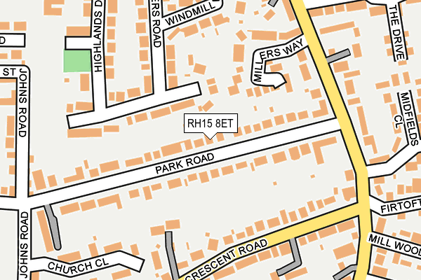 RH15 8ET map - OS OpenMap – Local (Ordnance Survey)