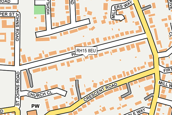 RH15 8EU map - OS OpenMap – Local (Ordnance Survey)