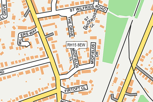 RH15 8EW map - OS OpenMap – Local (Ordnance Survey)