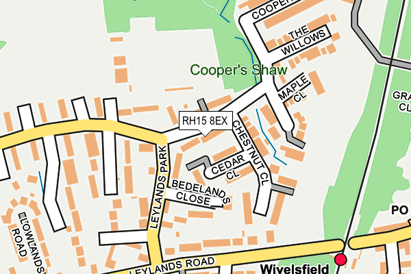 RH15 8EX map - OS OpenMap – Local (Ordnance Survey)