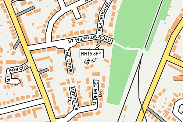 RH15 8FY map - OS OpenMap – Local (Ordnance Survey)