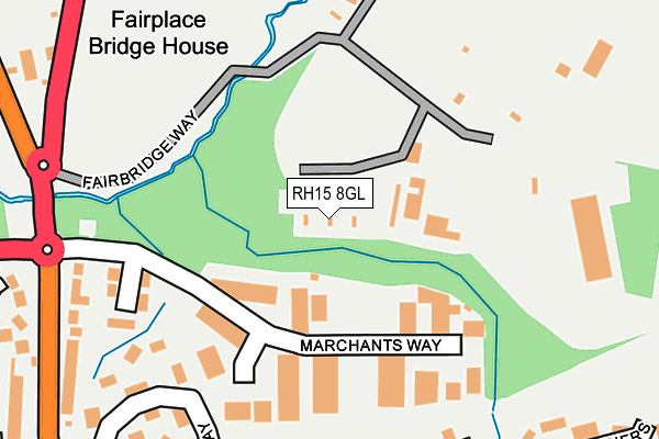 RH15 8GL map - OS OpenMap – Local (Ordnance Survey)