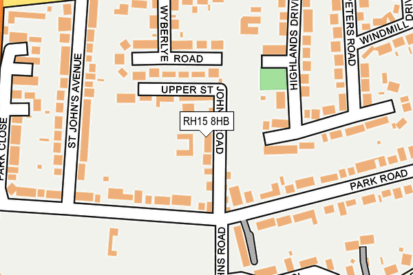 RH15 8HB map - OS OpenMap – Local (Ordnance Survey)