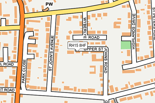 RH15 8HF map - OS OpenMap – Local (Ordnance Survey)