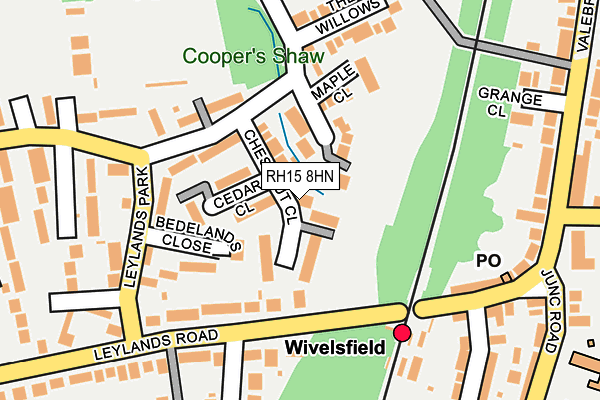 RH15 8HN map - OS OpenMap – Local (Ordnance Survey)