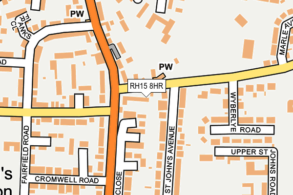 RH15 8HR map - OS OpenMap – Local (Ordnance Survey)