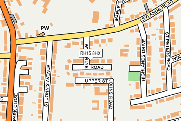 RH15 8HX map - OS OpenMap – Local (Ordnance Survey)