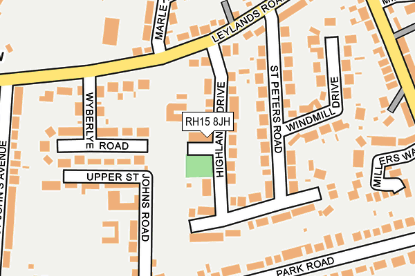RH15 8JH map - OS OpenMap – Local (Ordnance Survey)