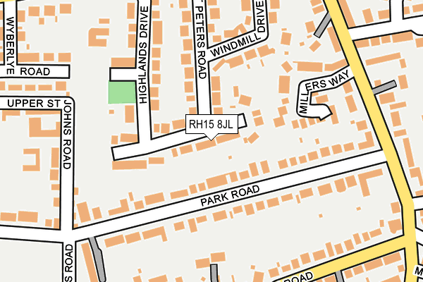 RH15 8JL map - OS OpenMap – Local (Ordnance Survey)