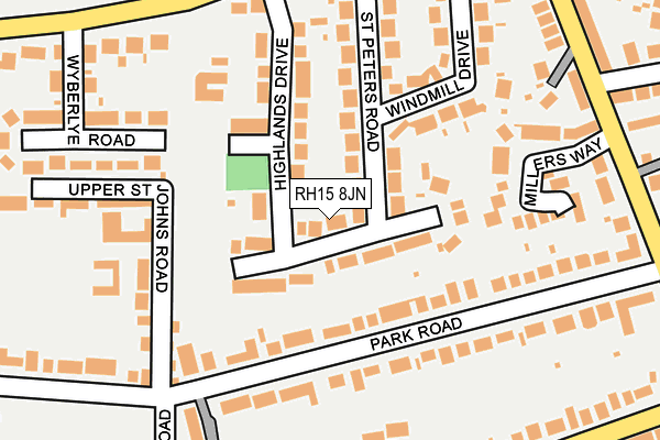 RH15 8JN map - OS OpenMap – Local (Ordnance Survey)