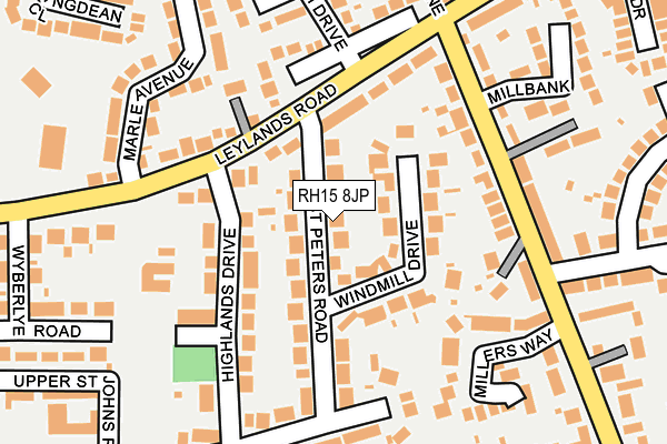 RH15 8JP map - OS OpenMap – Local (Ordnance Survey)