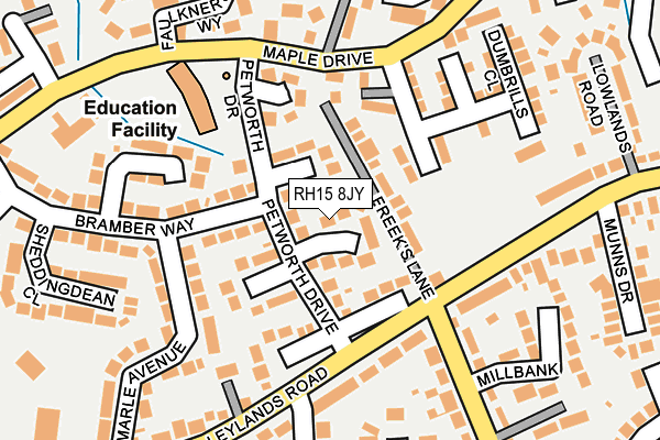 RH15 8JY map - OS OpenMap – Local (Ordnance Survey)
