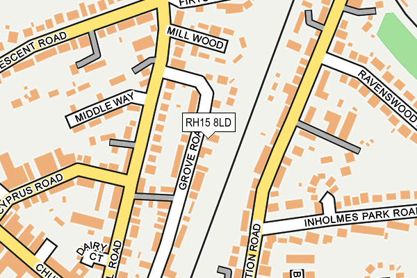 RH15 8LD map - OS OpenMap – Local (Ordnance Survey)